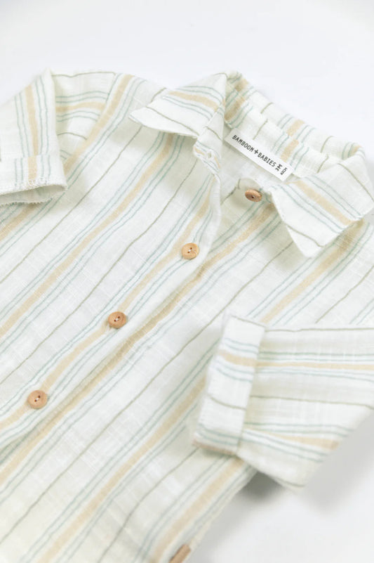 Camicia bimbo - STRIPE WHITE/BLU