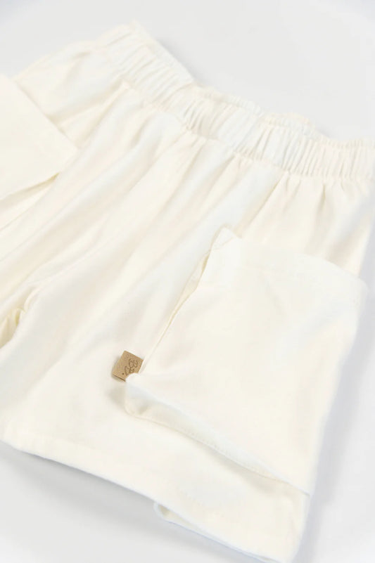 Short bimba con tasche - OFFWHITE