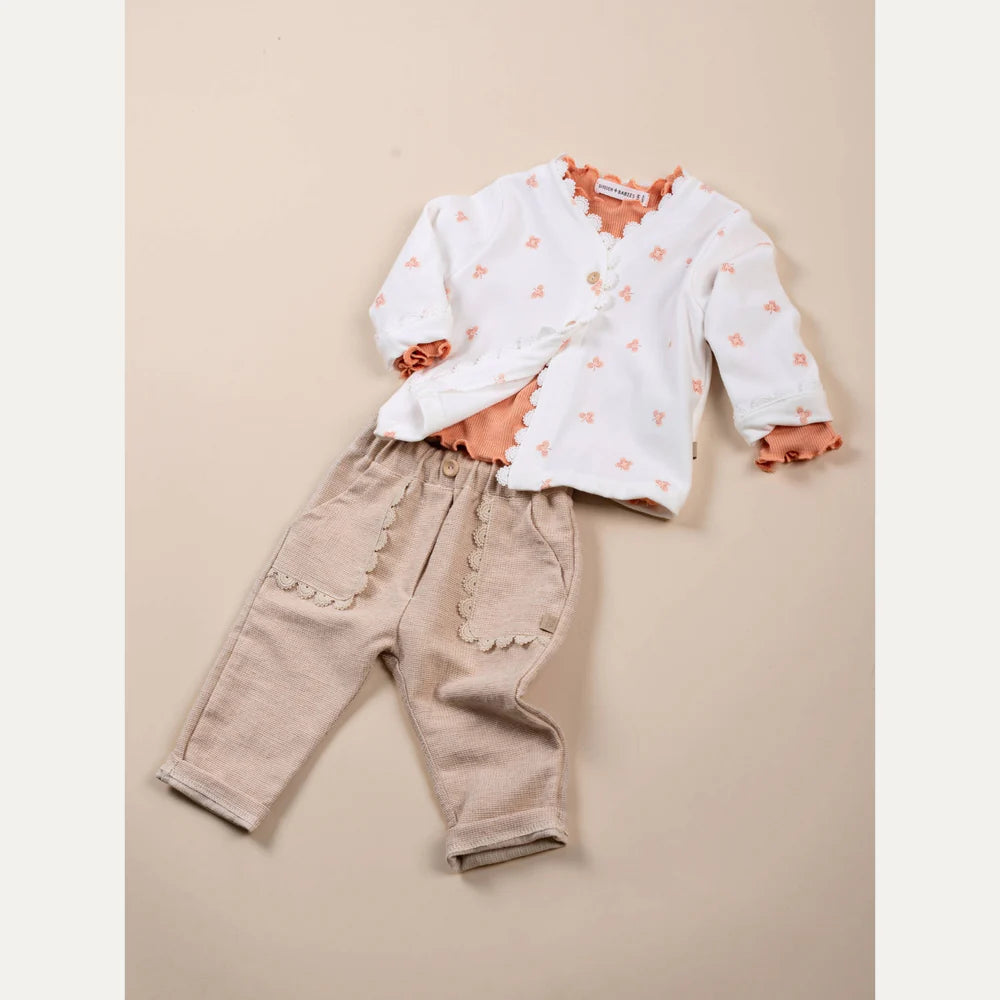 Shirt bimba a maniche lunghe - CORAL