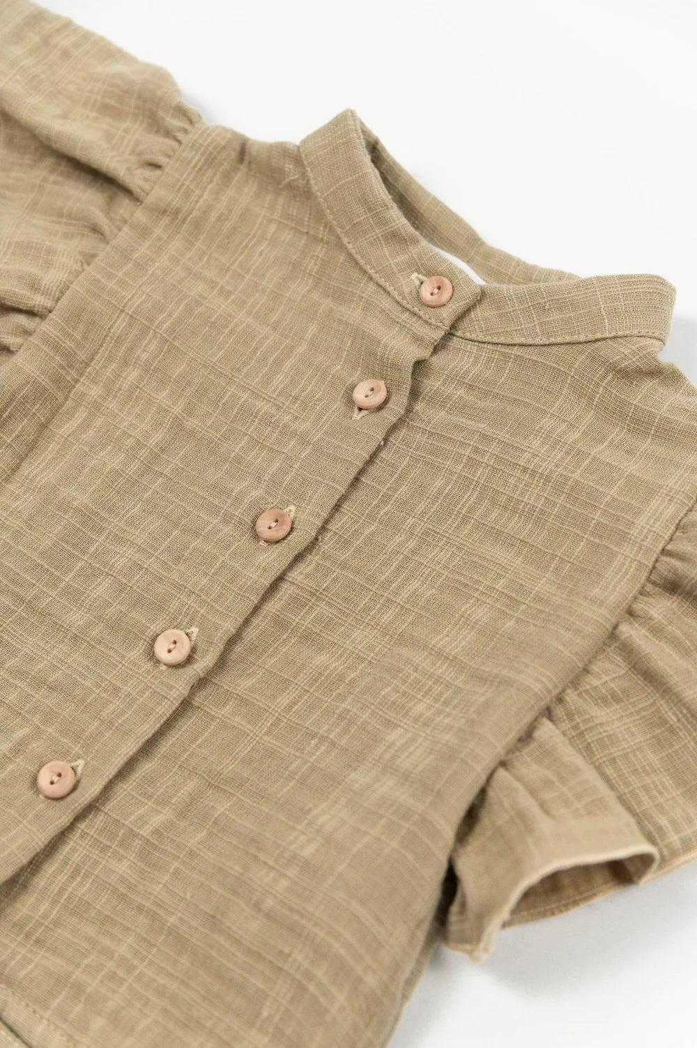 Camicia bimba Lino Look - MUSTARD
