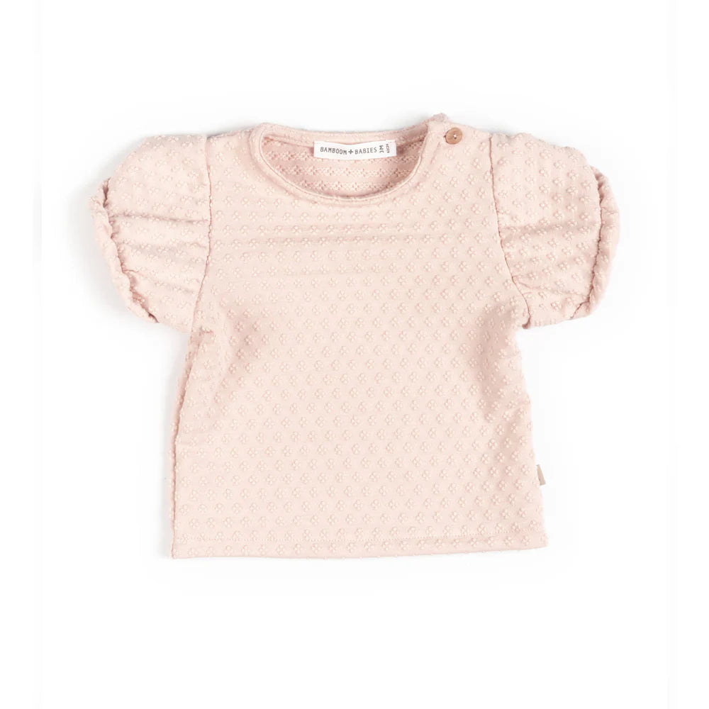 Shirt manica corta a palloncino - PINK BLOOM