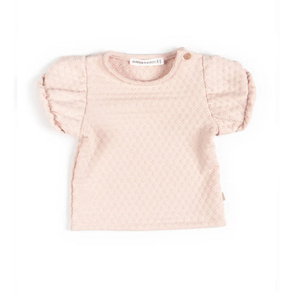 Shirt manica corta a palloncino - PINK BLOOM