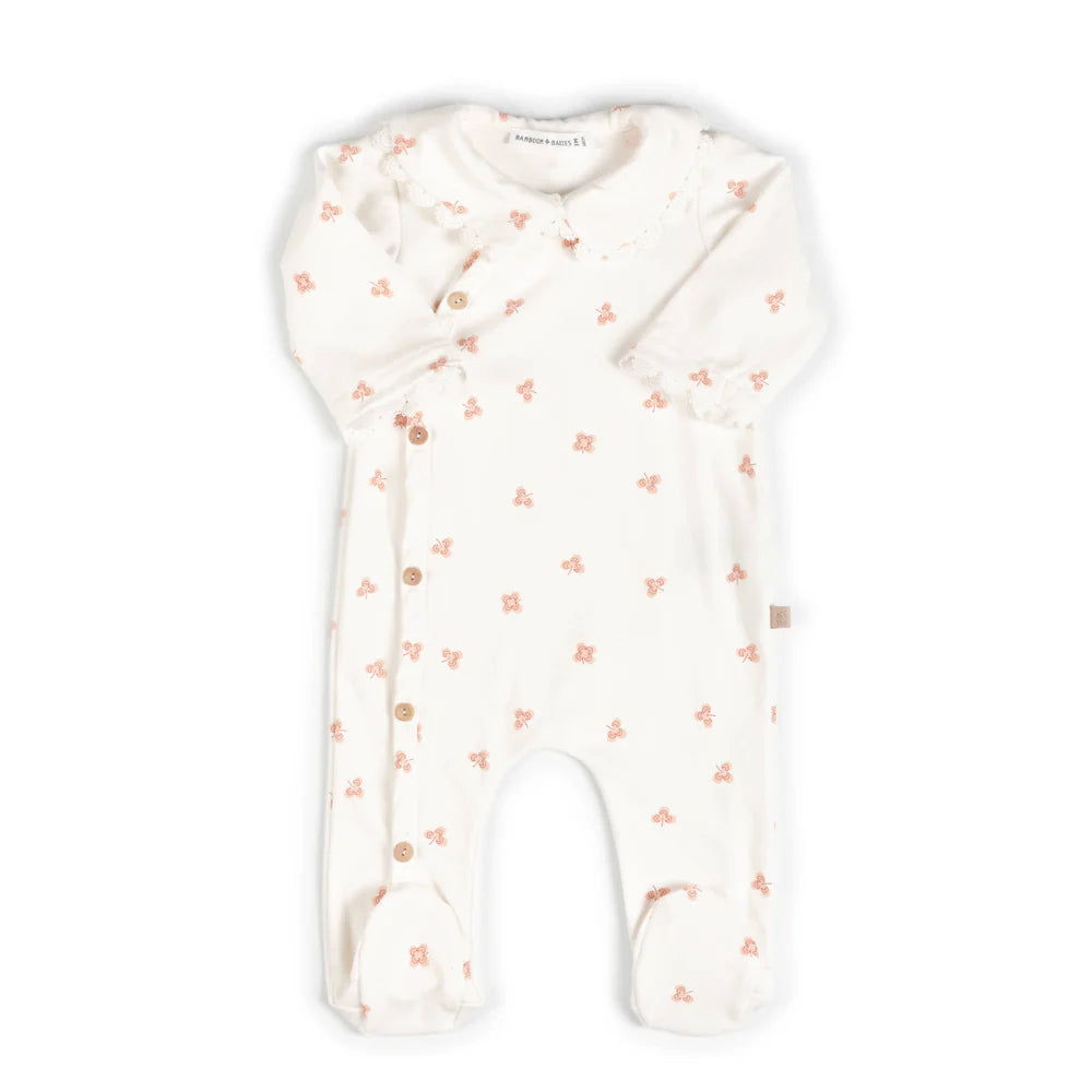 Tuta con colletto - PRINT LUCKY LEAVES