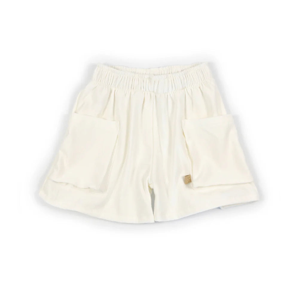 Short bimba con tasche - OFFWHITE