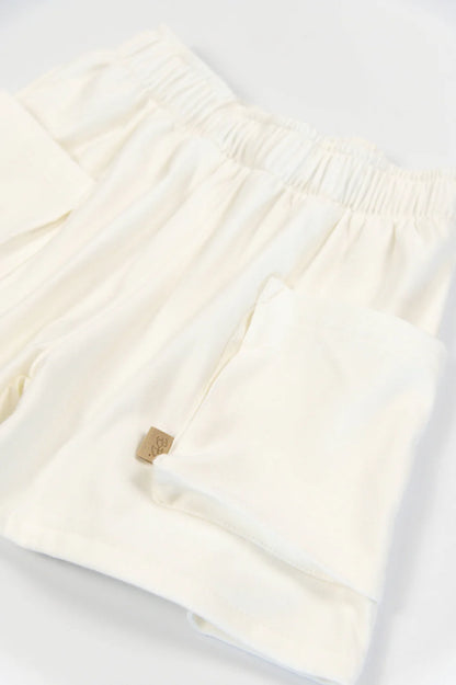 Short bimba con tasche - OFFWHITE