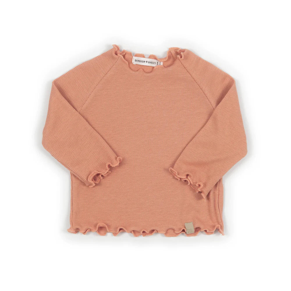 Shirt bimba a maniche lunghe - CORAL