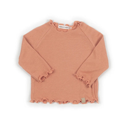 Shirt bimba a maniche lunghe - CORAL