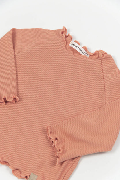 Shirt bimba a maniche lunghe - CORAL