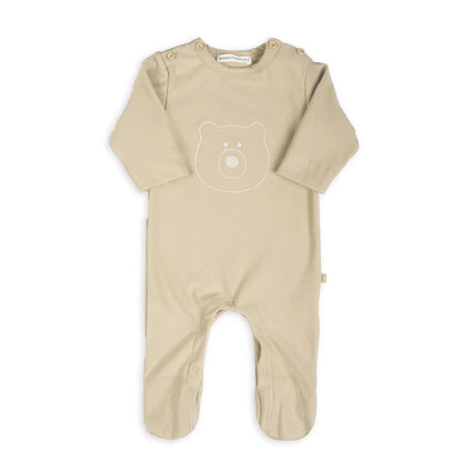 Tuta Orso con piedi - LIGHT MUSTARD
