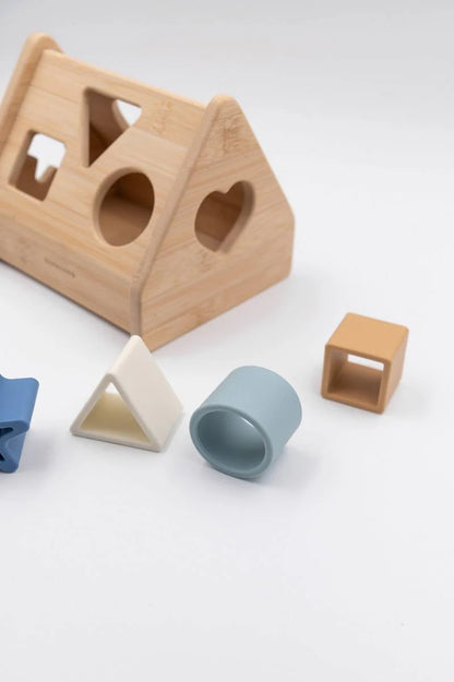 Casetta in legno e silicone - BLU