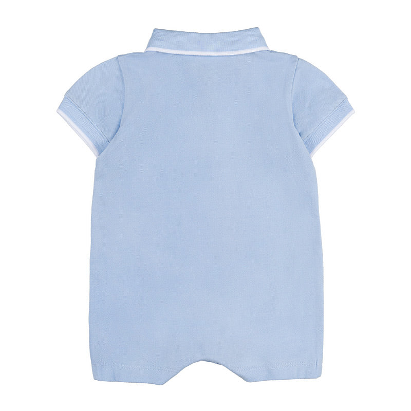 Pagliaccetto azzurro con orsetto
