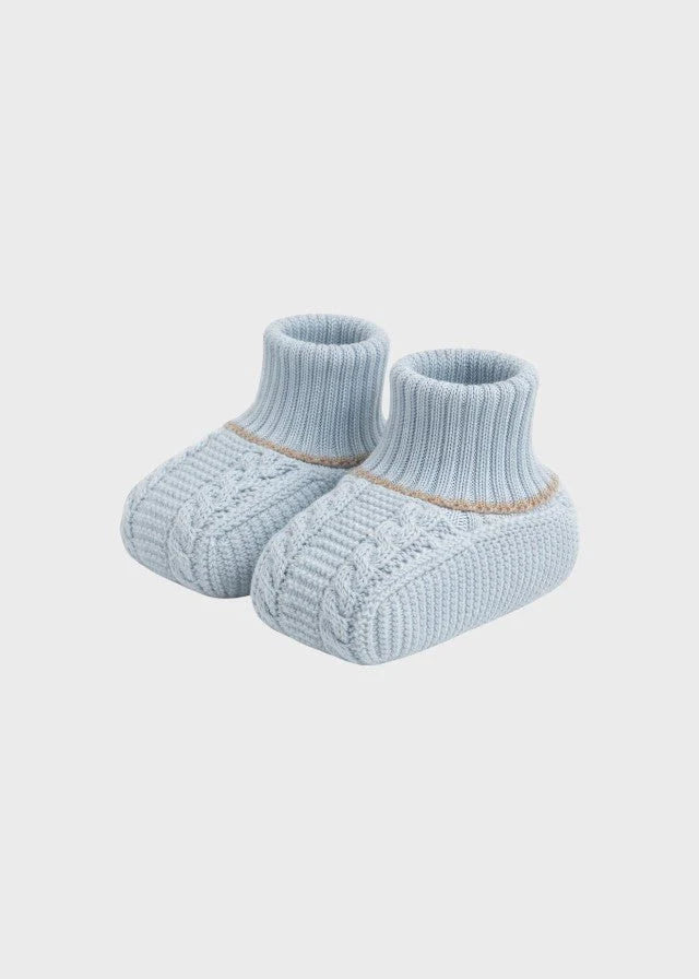 Babbucce cotone cielo