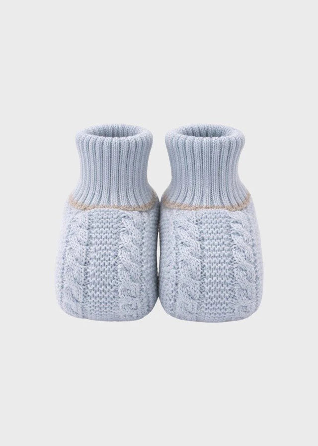 Babbucce cotone cielo