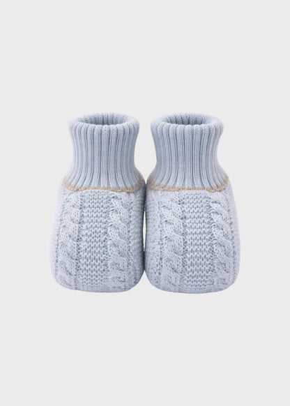 Babbucce cotone cielo