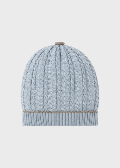 Cappellino profilo tortora cielo