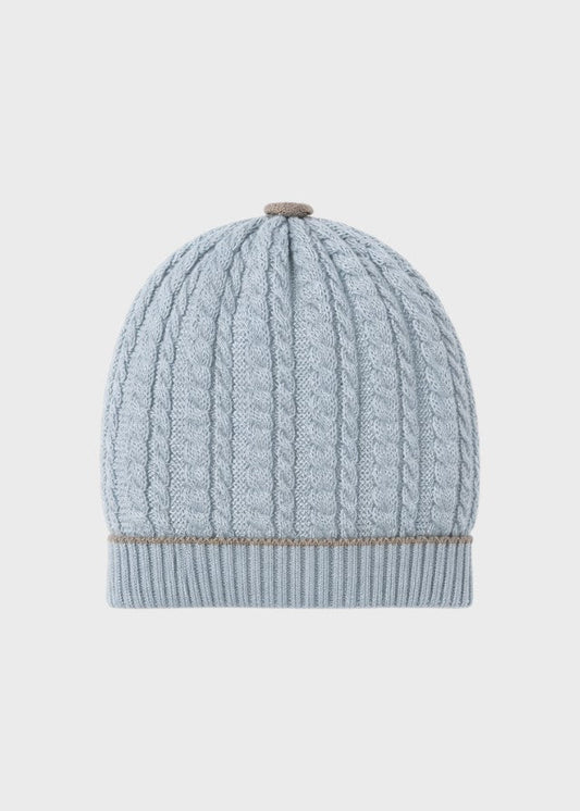Cappellino profilo tortora cielo