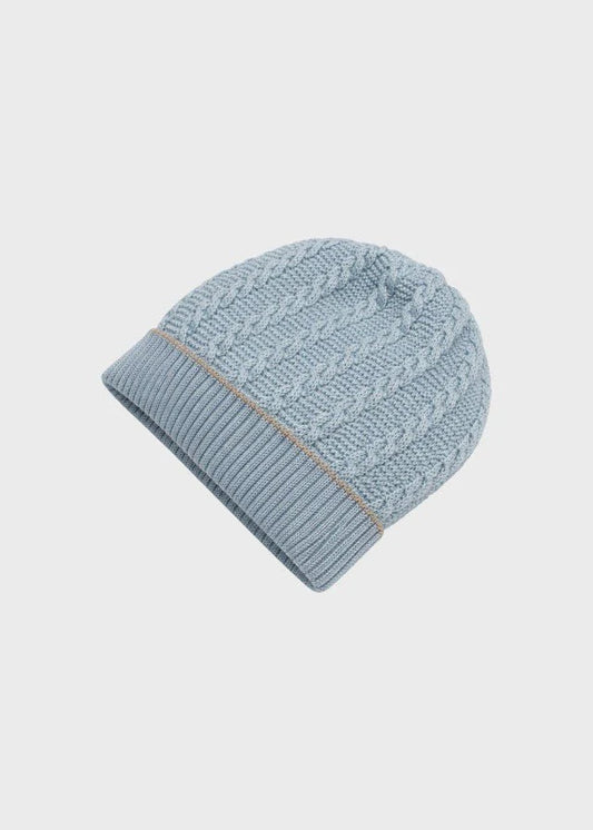 Cappellino profilo tortora cielo