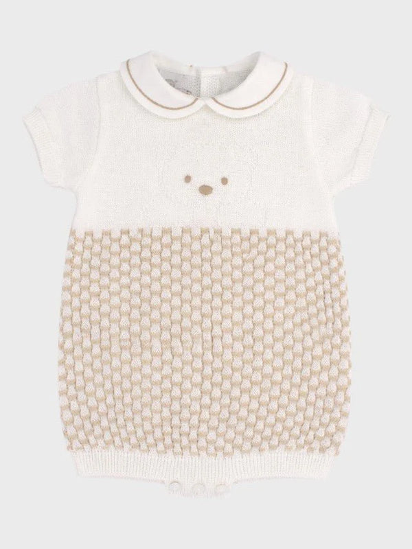 Tutina corta teddy avorio