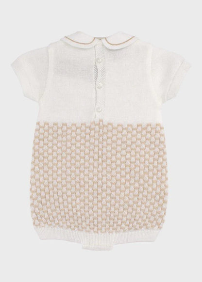 Tutina corta teddy avorio