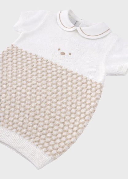 Tutina corta teddy avorio